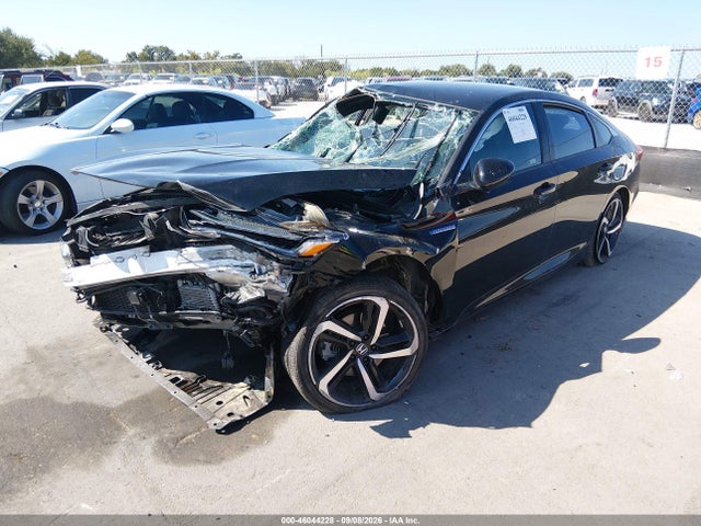 2022 Honda Accord Hybrid Sport მანქანა იყიდება აუქციონზე, vin: 1HGCV3F24NA036446, აუქციონის ნომერი: 46044228