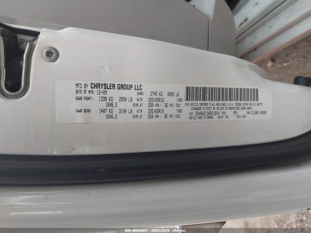 Aukcja sprzedaży 2010 Dodge Grand Caravan Sxt, vin: 2D4RN5D15AR215814, numer aukcji: 46044437
