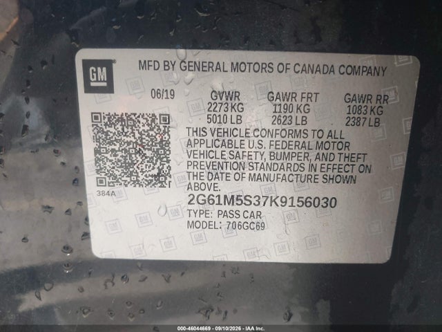Продажа на аукционе авто 2019 Cadillac Xts Luxury, vin: 2G61M5S37K9156030, номер лота: 46044669
