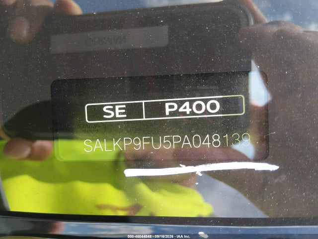 Aukcja sprzedaży 2023 Land Rover Range Rover P400 Se, vin: SALKP9FU5PA048139, numer aukcji: 46044848