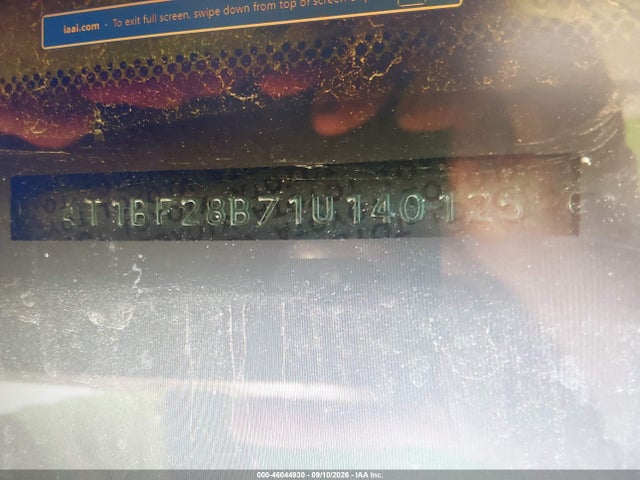 Aukcja sprzedaży 2001 Toyota Avalon Xls, vin: 4T1BF28B71U140125, numer aukcji: 46044930