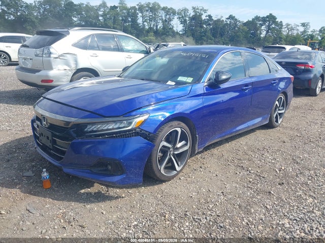 46045151 :رقم المزاد ، 1HGCV1F30NA121779 vin ، 2022 Honda Accord Sport مزاد بيع
