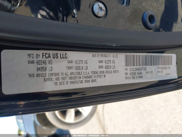 2019 Dodge Challenger Sxt მანქანა იყიდება აუქციონზე, vin: 2C3CDZAG8KH677625, აუქციონის ნომერი: 46045432
