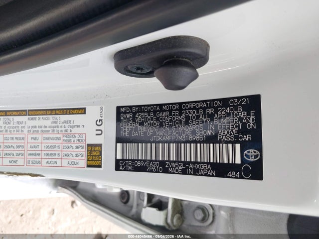 JTDKAMFP7M3189851 Toyota Prius Prime Xle