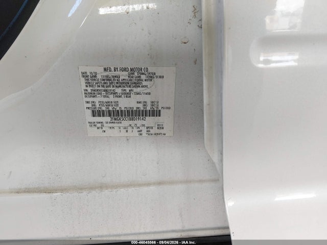 Продаж на аукціоні авто 2011 Ford Flex Sel, vin: 2FMGK5CC1BBD19142, номер лоту: 46045566