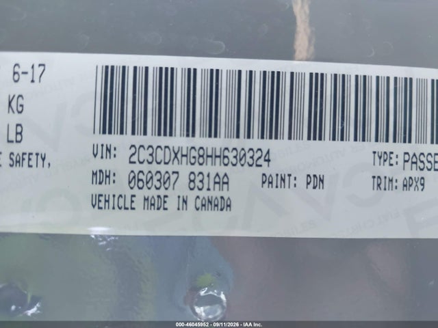 Dodge Charger Sxt Rwd 2017 2C3CDXHG8HH630324 Image 9
