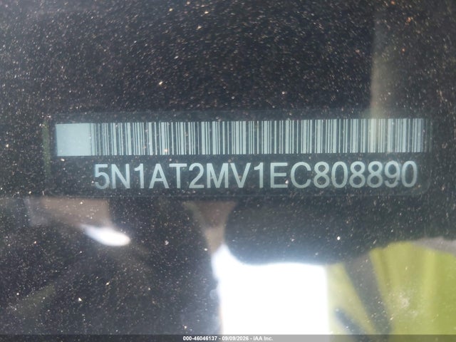 46046137 :رقم المزاد ، 5N1AT2MV1EC808890 vin ، 2014 Nissan Rogue Sl مزاد بيع