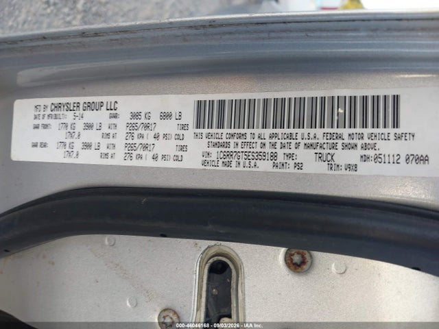 Продажа на аукционе авто 2014 Ram 1500 Slt, vin: 1C6RR7GT5ES359188, номер лота: 46046168