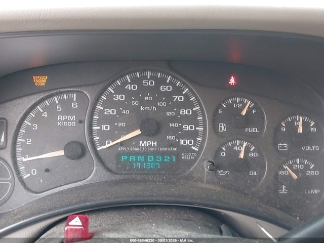 Aukcja sprzedaży 2002 Chevrolet Tahoe Ls, vin: 1GNEC13V92R179669, numer aukcji: 46046220