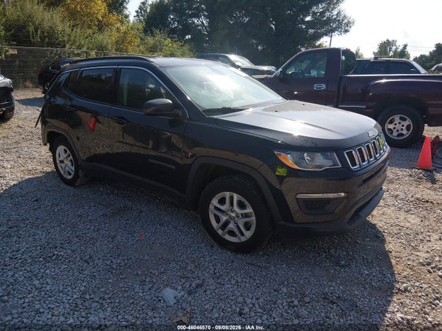 2019 Jeep Compass Sport Fwd მანქანა იყიდება აუქციონზე, vin: 3C4NJCAB5KT615881, აუქციონის ნომერი: 46046570