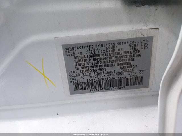 Продажа на аукционе авто 2024 Nissan Sentra Sv Xtronic Cvt, vin: 3N1AB8CV8RY260043, номер лота: 46047042