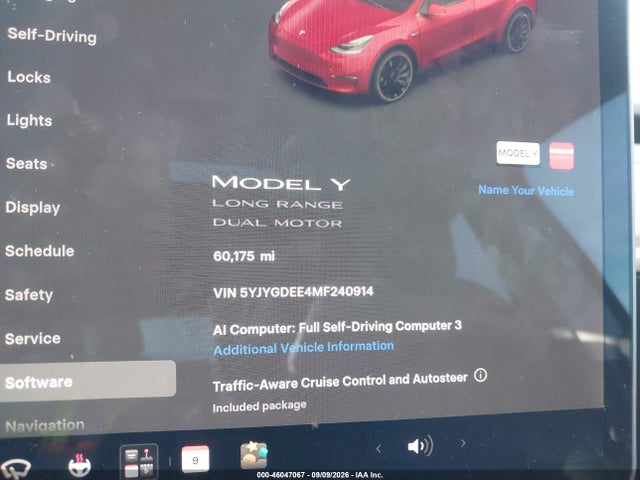 Продажа на аукционе авто 2021 Tesla Model Y Long Range Dual Motor All-wheel Drive, vin: 5YJYGDEE4MF240914, номер лота: 46047067