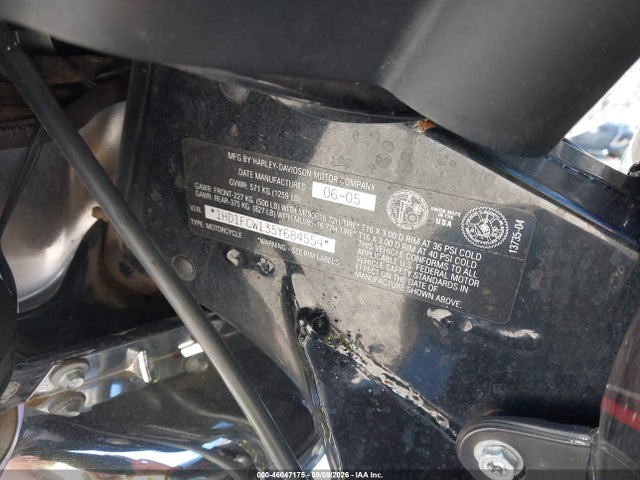 Aukcja sprzedaży 2005 Harley-davidson Flhtcui, vin: 1HD1FCW135Y684554, numer aukcji: 46047175