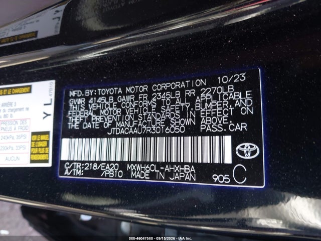 Toyota Prius Limited 2024 JTDACAAU7R3016050 Image 9