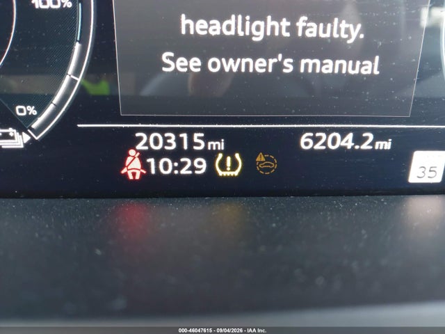 46047615 :رقم المزاد ، WA1DABGE6RB004111 vin ، 2024 Audi Q8 E-tron S Line Prestige Quattro مزاد بيع