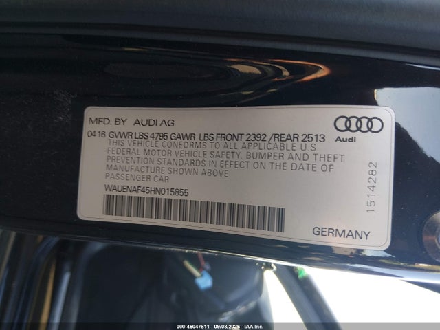 Audi A4 2.0t Premium 2017 WAUENAF45HN015855 Image 9
