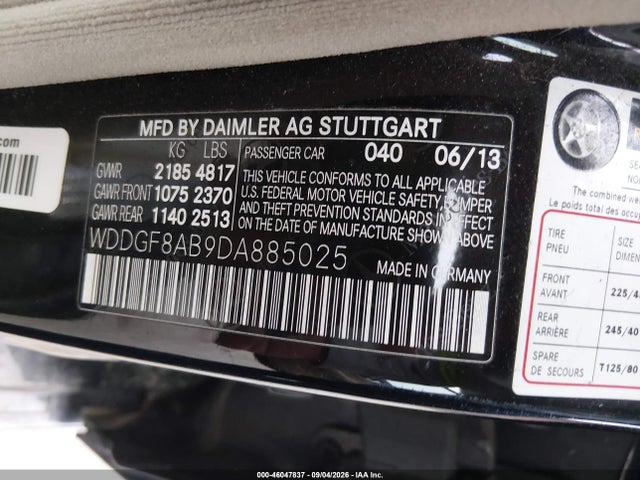 2013 Mercedes-benz C 300 Sport 4matic მანქანა იყიდება აუქციონზე, vin: WDDGF8AB9DA885025, აუქციონის ნომერი: 46047837