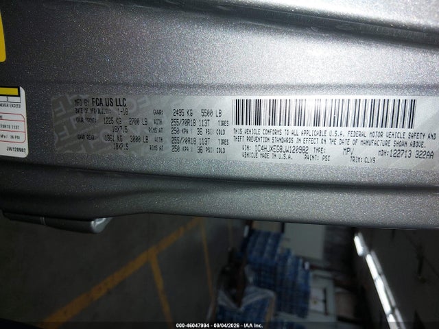 1C4HJXEG8JW120982 Jeep Wrangler Unlimited Sahara 4x4
