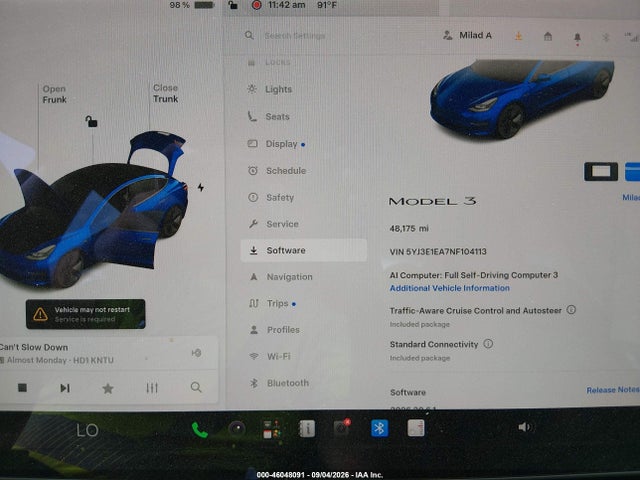 Tesla Model 3 Rear-wheel Drive 2022 5YJ3E1EA7NF104113 Image 7