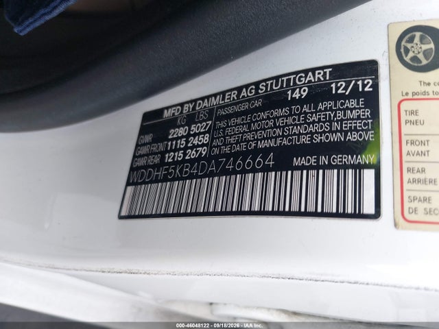 Продажа на аукционе авто 2013 Mercedes-benz E 350, vin: WDDHF5KB4DA746664, номер лота: 46048122