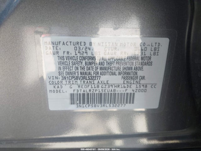 Nissan Kicks S Xtronic Cvt 2024 3N1CP5BV3RL532277 Image 9