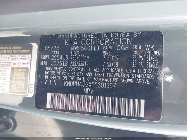 KNDRH4JGXS5301397 KIA Sorento Hybrid Ex