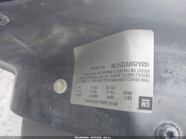 2007 Saturn Ion 2 მანქანა იყიდება აუქციონზე, vin: 1G8AJ55F27Z147786, აუქციონის ნომერი: 46048298