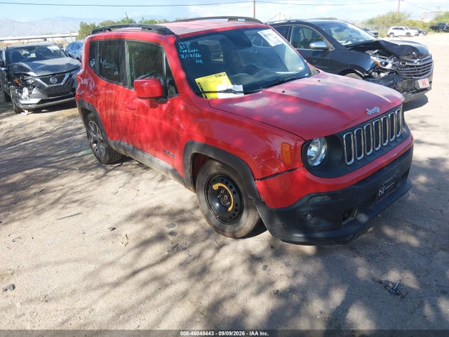 Продажа на аукционе авто 2016 Jeep Renegade Latitude, vin: ZACCJABT7GPD18631, номер лота: 46048443