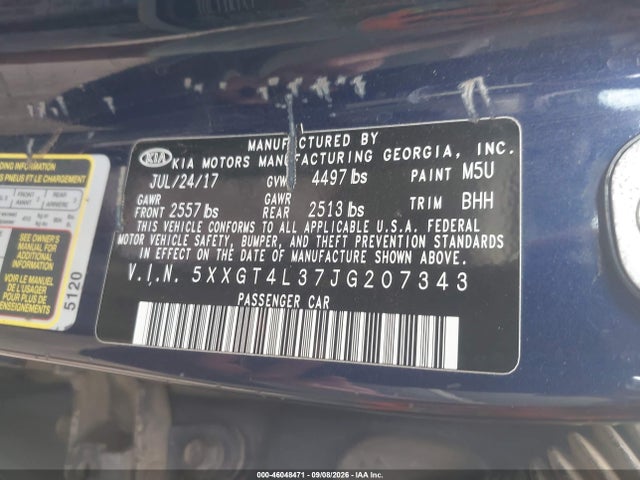 KIA Optima Lx 2018 5XXGT4L37JG207343 Image 9