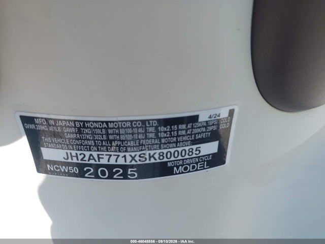 Honda NCW50 2025 JH2AF771XSK800085 Image 10