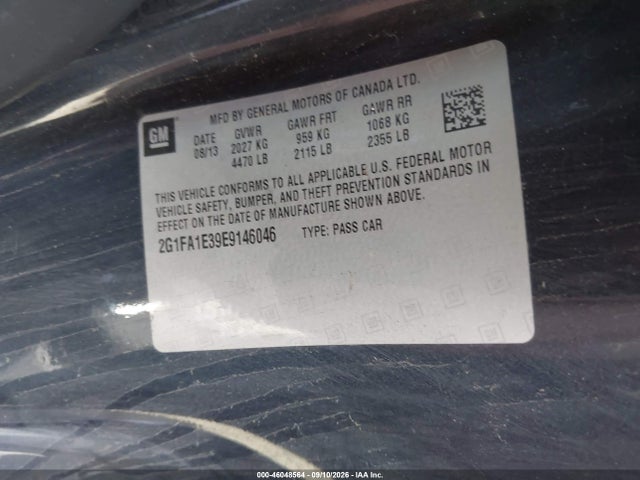 2G1FA1E39E9146046 Chevrolet Camaro 2ls