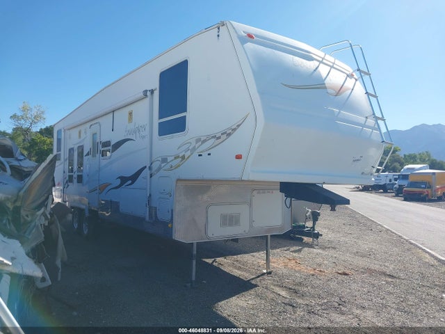 46048831 :رقم المزاد ، 4X4FSAH256C018446 vin ، 2006 Forest River Sandpiper Toyhauler Travel Trailer مزاد بيع