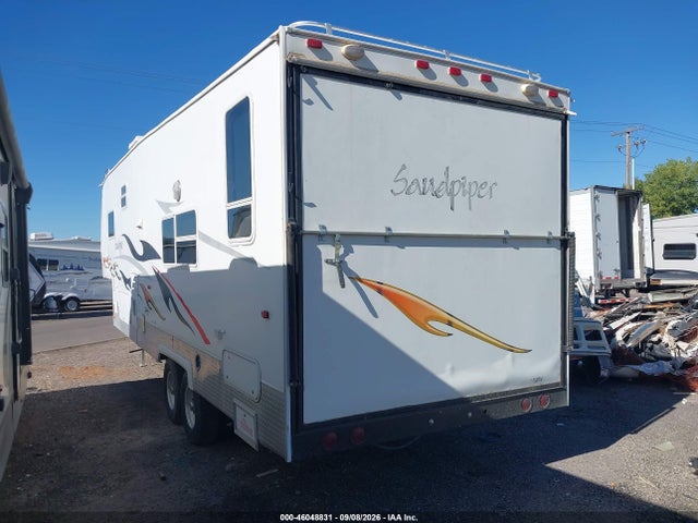 2006 Forest River Sandpiper Toyhauler Travel Trailer მანქანა იყიდება აუქციონზე, vin: 4X4FSAH256C018446, აუქციონის ნომერი: 46048831