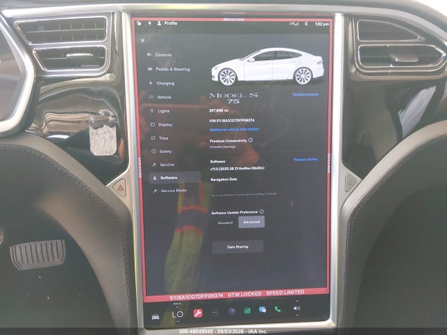 Продажа на аукционе авто 2013 Tesla Model S, vin: 5YJSA1CG7DFP09374, номер лота: 46048940