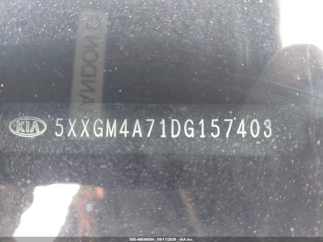 Auction sale of the 2013 Kia Optima Lx, vin: 5XXGM4A71DG157403, lot number: 46049094