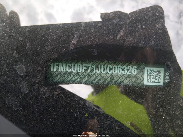 Продаж на аукціоні авто 2018 Ford Escape S, vin: 1FMCU0F71JUC06326, номер лоту: 46049151