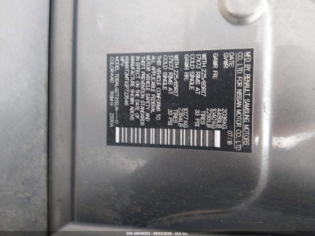 Aukcja sprzedaży 2016 Nissan Rogue Sv, vin: KNMAT2MT1GP723546, numer aukcji: 46049202
