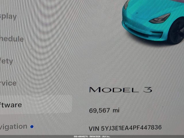 Aukcja sprzedaży 2023 Tesla Model 3 Rear-wheel Drive, vin: 5YJ3E1EA4PF447836, numer aukcji: 46049276