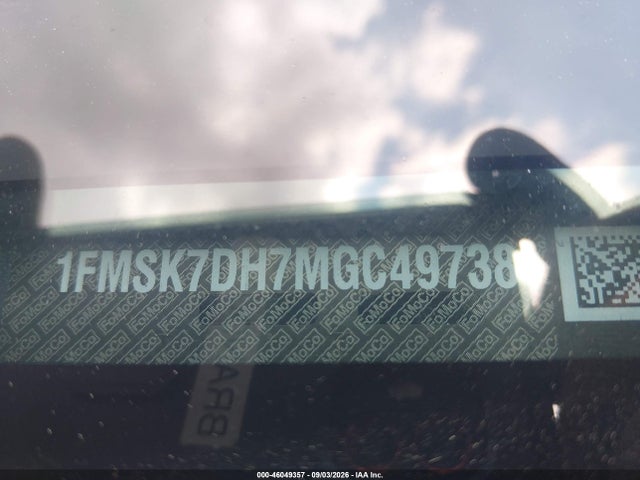 Продажа на аукционе авто 2021 Ford Explorer Xlt, vin: 1FMSK7DH7MGC49738, номер лота: 46049357