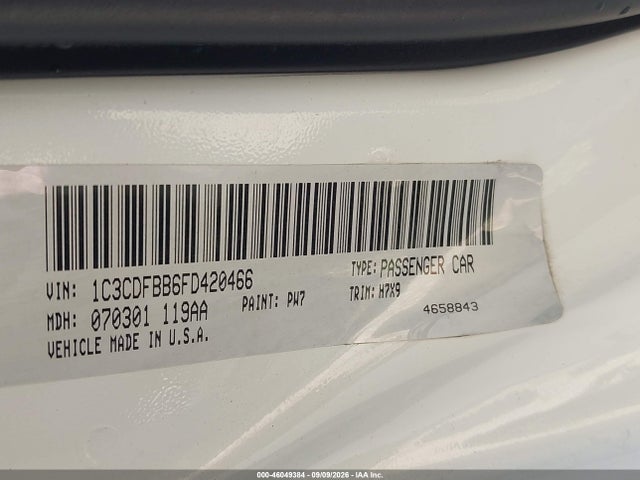 Продажа на аукционе авто 2015 Dodge Dart Sxt, vin: 1C3CDFBB6FD420466, номер лота: 46049384