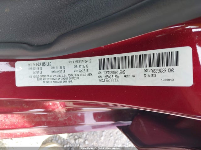 Aukcja sprzedaży 2016 Chrysler 200 Limited Platinum, vin: 1C3CCCAG9GN117806, numer aukcji: 46049437