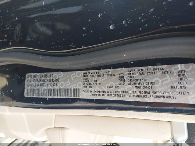 Aukcja sprzedaży 2024 Jeep Grand Cherokee L Limited 4x4, vin: 1C4RJKBG7R8915792, numer aukcji: 46049510