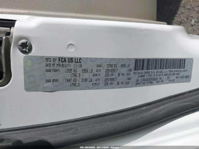 Продажа на аукционе авто 2019 Dodge Grand Caravan Se, vin: 2C4RDGBG5KR586248, номер лота: 46049569