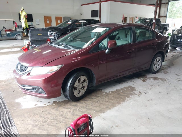Продажа на аукционе авто 2013 Honda Civic Lx, vin: 19XFB2F58DE066277, номер лота: 46049989