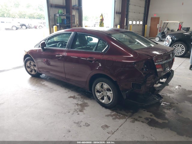 Продажа на аукционе авто 2013 Honda Civic Lx, vin: 19XFB2F58DE066277, номер лота: 46049989