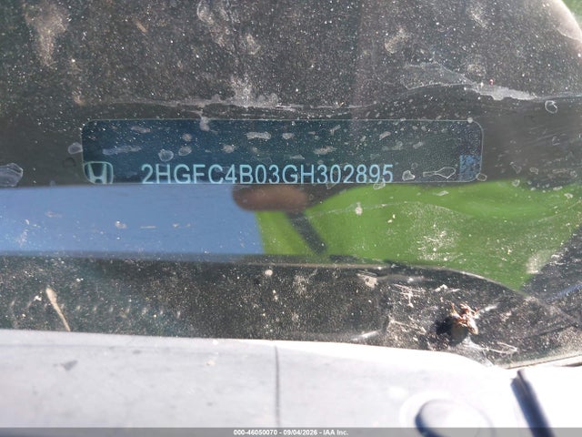 Продаж на аукціоні авто 2016 Honda Civic Lx-p, vin: 2HGFC4B03GH302895, номер лоту: 46050070
