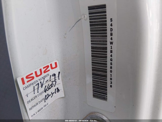 Продажа на аукционе авто 2016 Isuzu Npr Gas Reg, vin: 54DB4W1B4GS801038, номер лота: 46050151