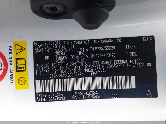 Продажа на аукционе авто 2016 Lexus Rx 450h F Sport, vin: 2T2BGMCA7GC002887, номер лота: 46050231
