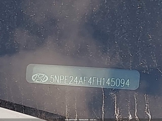 46050406 :رقم المزاد ، 5NPE24AF4FH145094 vin ، 2015 Hyundai Sonata Se مزاد بيع