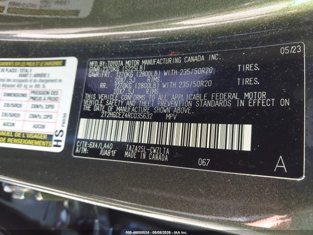 Продаж на аукціоні авто 2024 Lexus Nx 350 Luxury, vin: 2T2HGCEZ4RC035632, номер лоту: 46050524